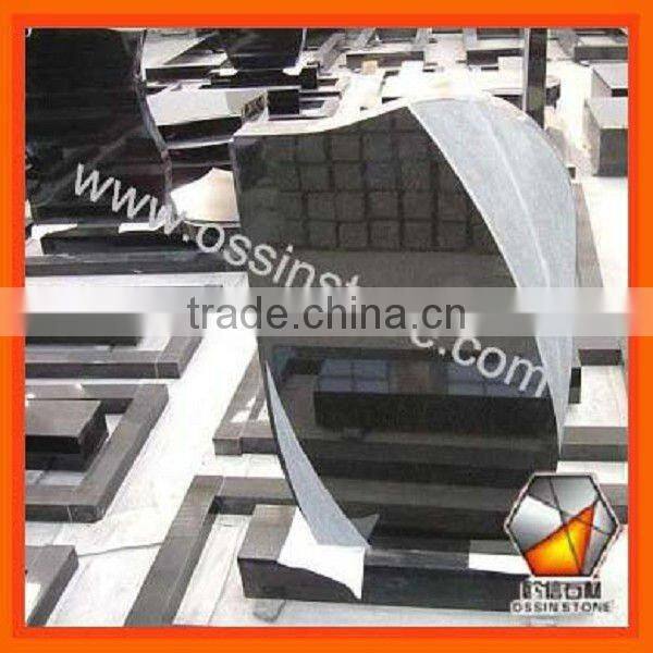 Black Granite Tombstone