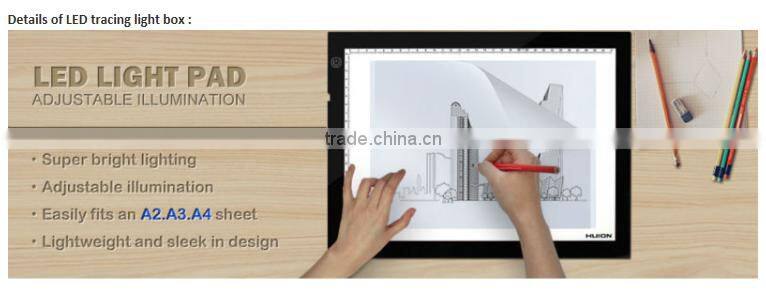New Fashion!Huion A2 durable performance stably tracing board led light pad for copy