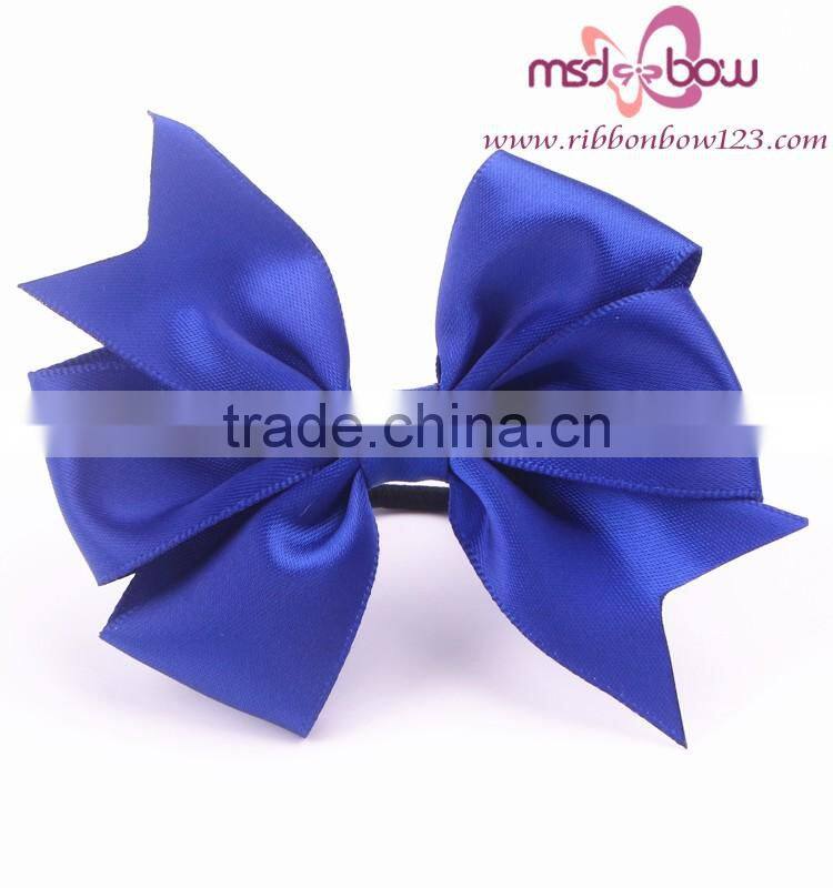 Custom satin ribbon bow with elastic for perfume bottle package