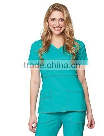 Youtility Mock Wrap Scrub Top