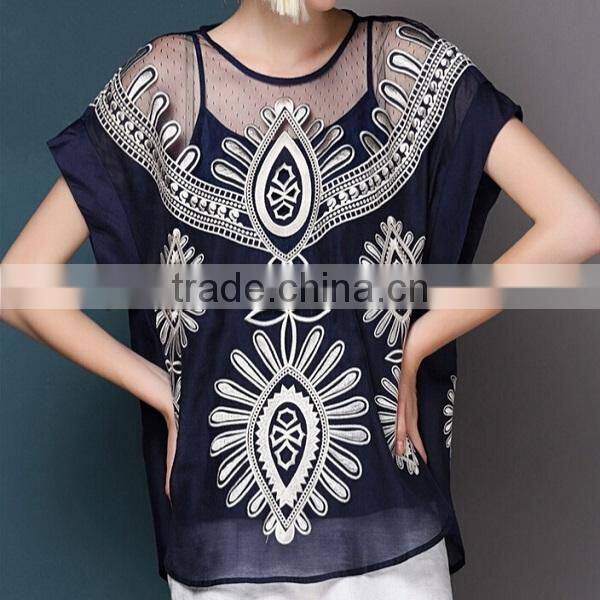 Europe design organza blouse,organza fabric types ,best price organza fabric