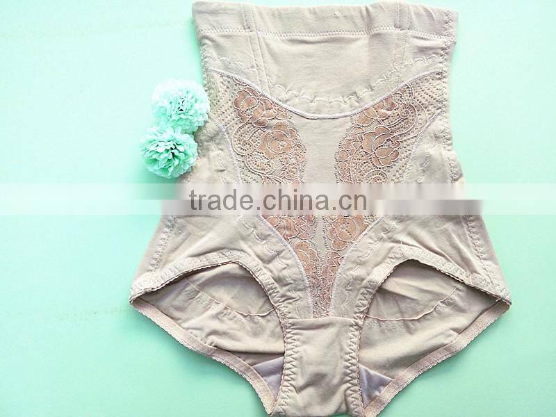 Slimming body underwear embroidered woman high waist panty