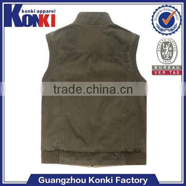 top brand men cool multi pocket vest