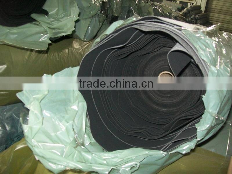 PU NUBULK stock lots for shoes, pu leather with nonwoven for shoe upper