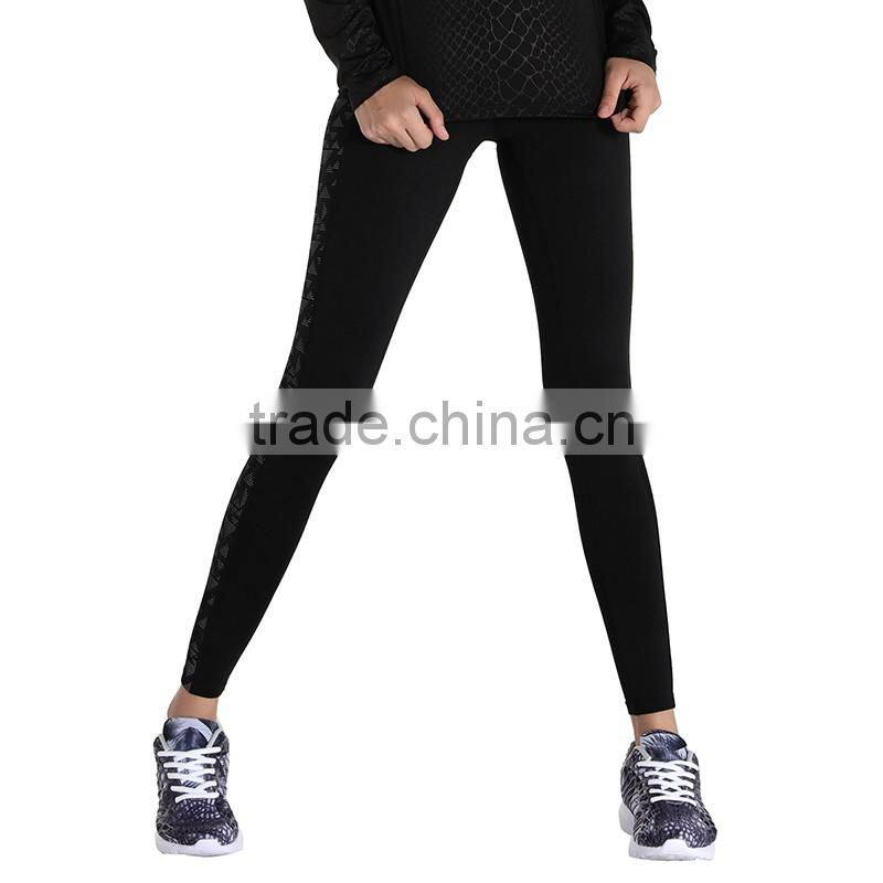 Wholesale Ladies Sports Clothes GYM Leggings Luminous Reflex Women Running T shirt