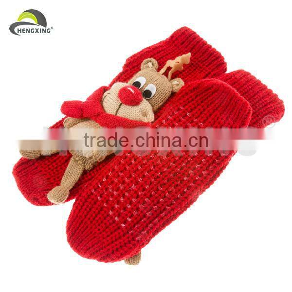 3D Animal Knitted Cotton Young Girl's Tube Socks