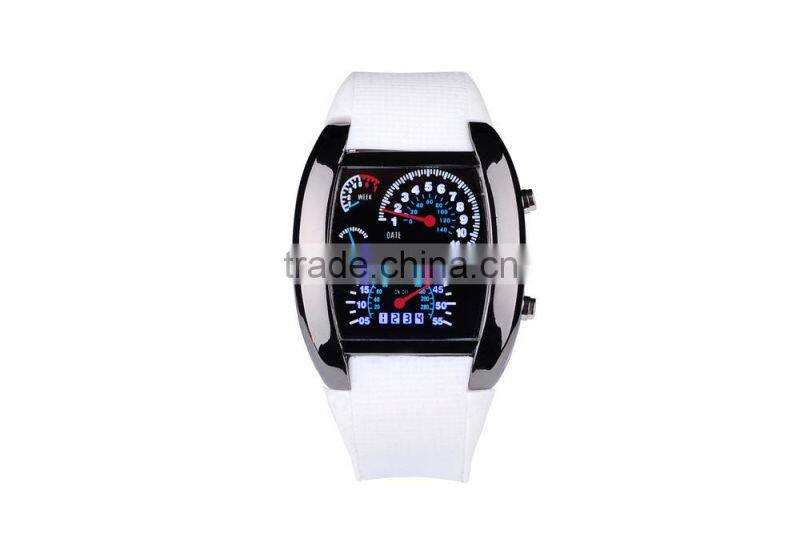 Stock wholesale 2015 LED digital watches men's aviation sector dashboard watches watches fashion for men women watch