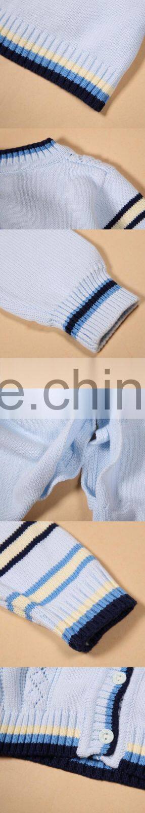 Fashion cute design baby knitted pink sweater clothing infant pant coats set