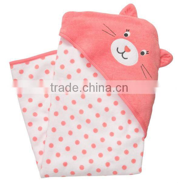 China supplier applique cotton terry swaddle baby blanket organic knitted baby blanket