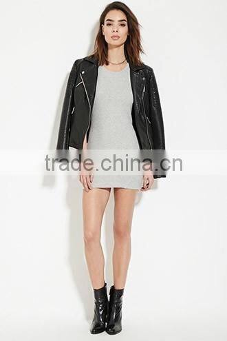 2017 Cheapsale Sexy Ladies 100%cotton Solid Sleeveless Casual Dress OEM Service