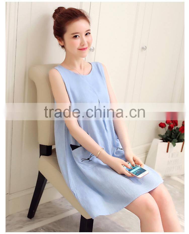 Z&M New women chiffon fashion dress cartoon dress Pregnant women dress