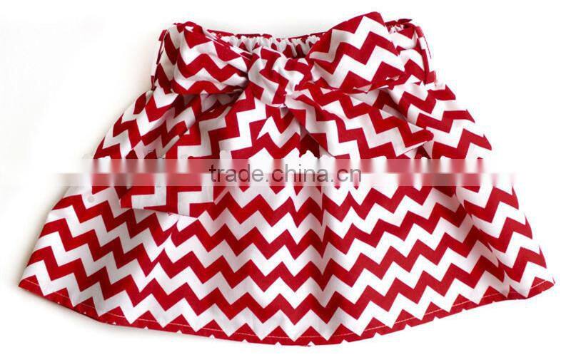 childrens boutique clothing young lady charming chevron mini skirt Baby Cloth Girl Christmas Wear Party Dance Wear Cotton Skirts