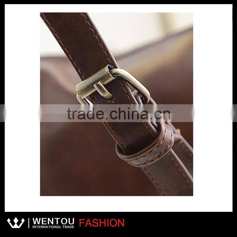 Fashionable Preppy Women PU Shoulder Bag