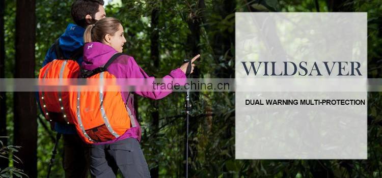 Wildsaver brand LED light rucksack rain cover