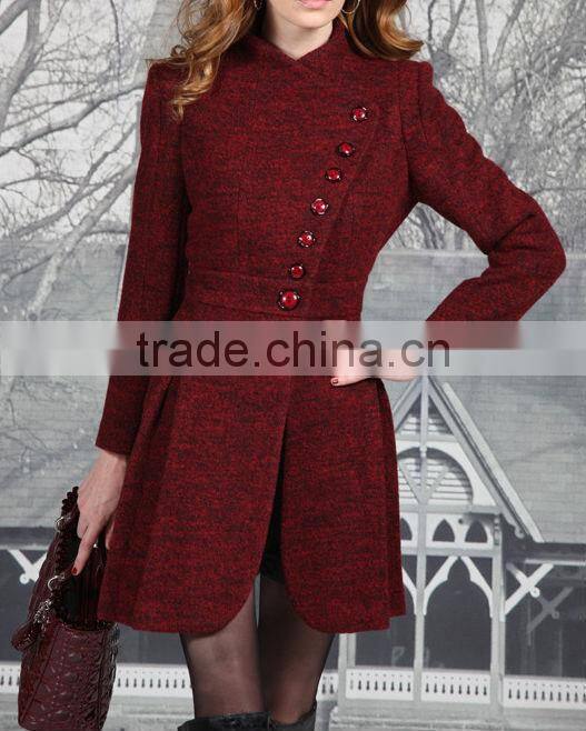 Autumn/ Winter women long coat turkey / women's Coat keep warm
