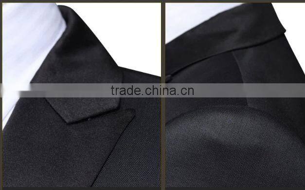 High quality & best workmanship & handsome black men suit for wedding