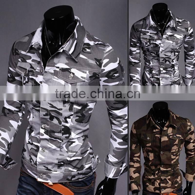 Nice fit camouflage clothing men shirt
