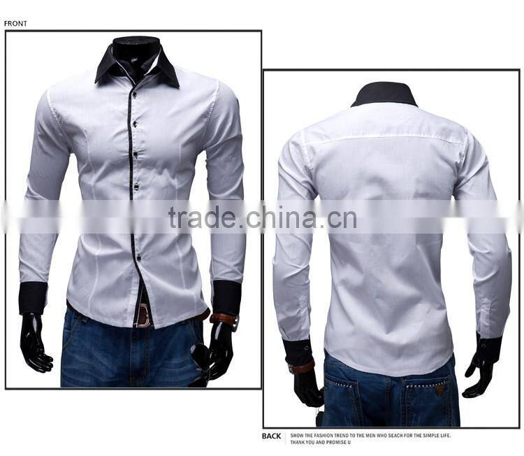 beautiful bright color slim fit men dress blank shirt for men