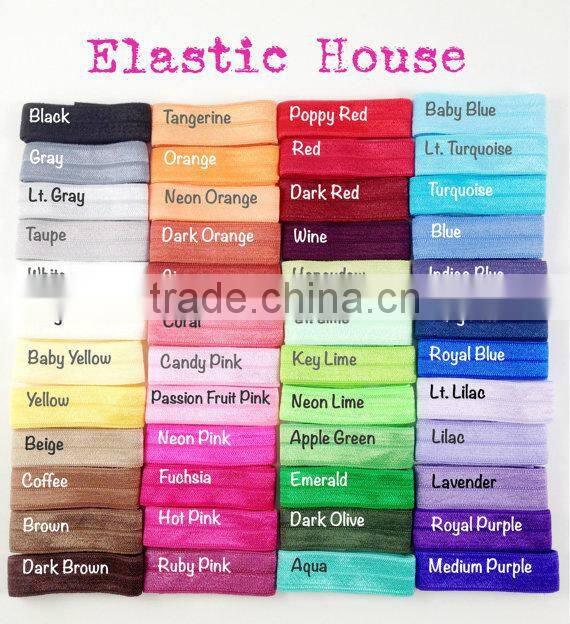 Shiny Stretchable Underwear Fold Over Elastic Tape