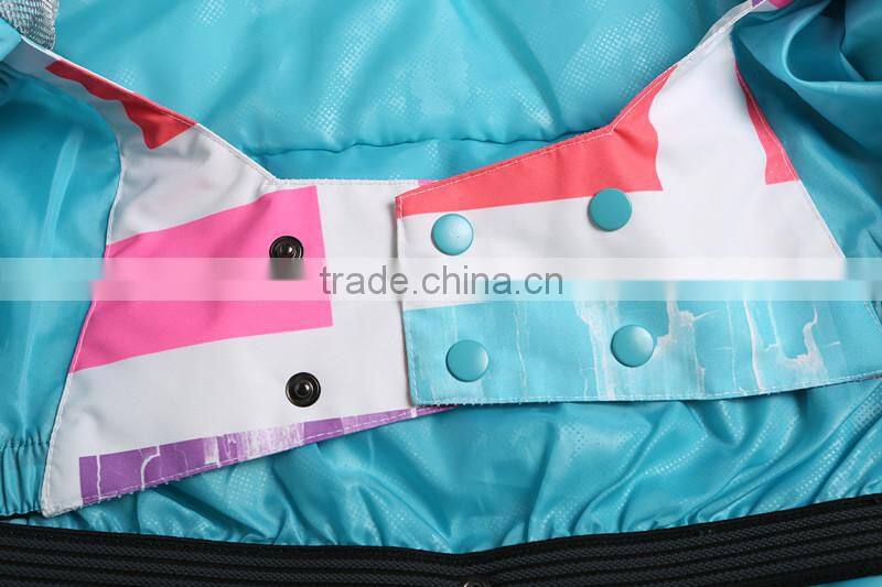 Allover print sublimation jacket snow clothing crane snow ski wear