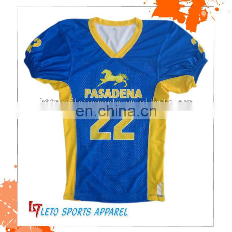 Wholesale customized design sublimation team american football jerseys/uniform