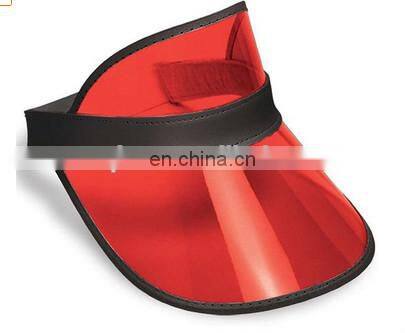 Summer cheap plastic sun visor hat with 1c customer screen logo