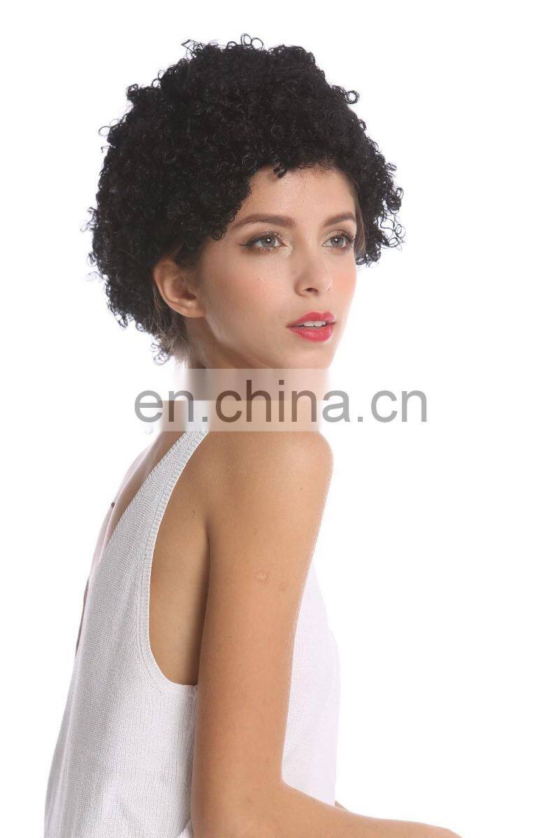 Short curly Afro party wigs for black women P-W211