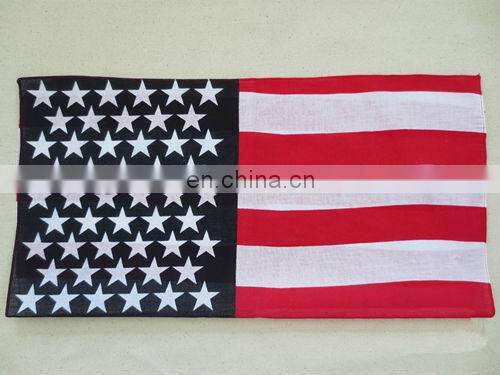 The flag of the United States ,The stars and stripes,100% Cotton Bandana