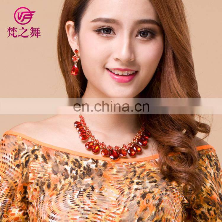 Arabic cheap adult women Belly dance necklace and earrings set accessory P-9061