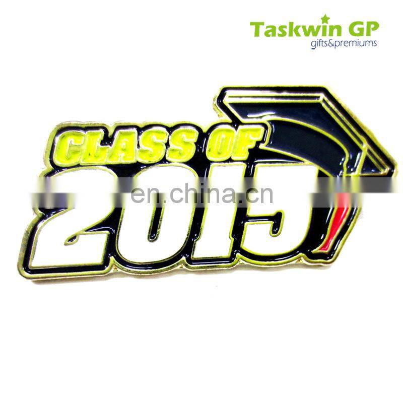 Without any color sample metal silve pins custom lapel pin