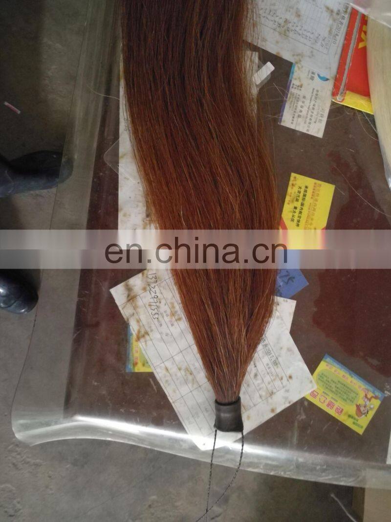 Natural horse root hairs for brush