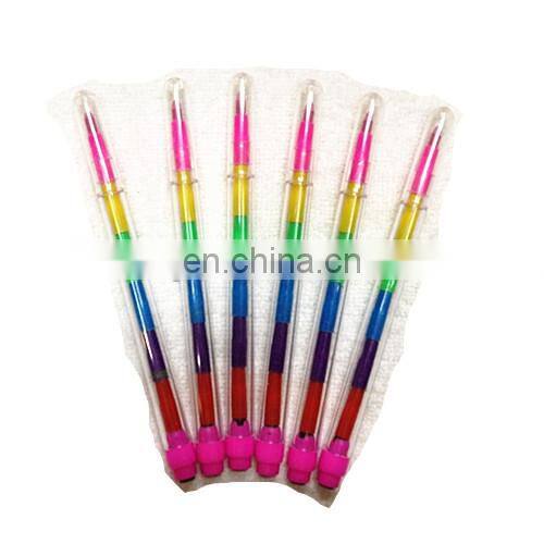 novelty insect push point crayons 7 colors