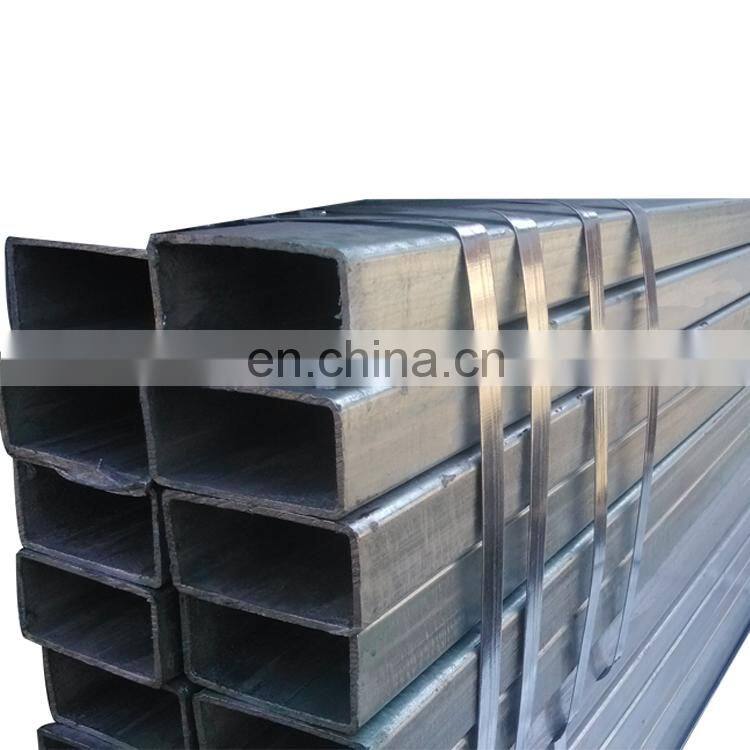hot dipped Galvanized Welded Rectangular / Square Steel Pipe / Tube / Hollow Section