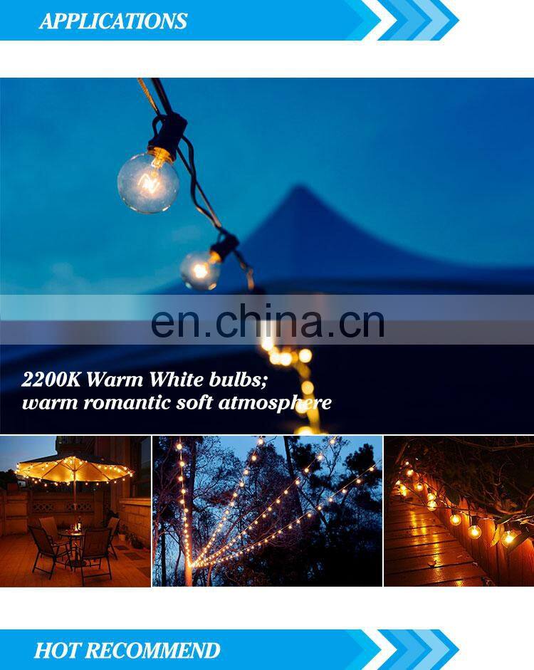 Brimax warm white E12 50FT led strings light for christmas led lights with Waterproof
