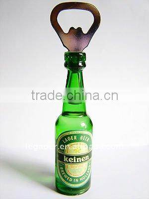 Promotion Custom Logo Printed Bottle Opener, Acrylic Bottle Shape Opener