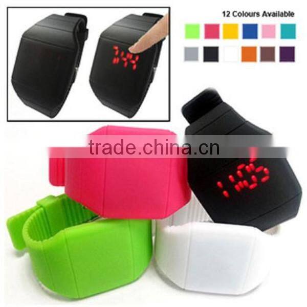 New 2013 products the full color watch led silicone sports watch