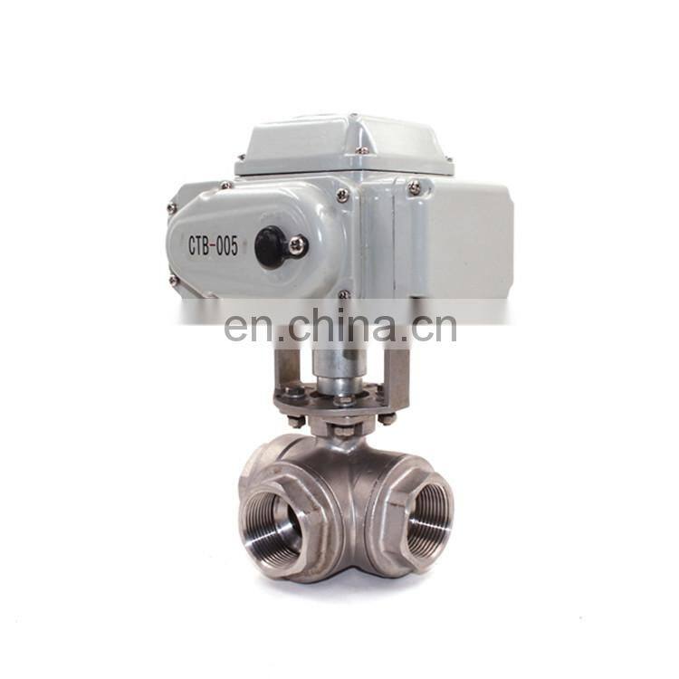 plastic stainless steel electric automatic shutoff ball valve for heating