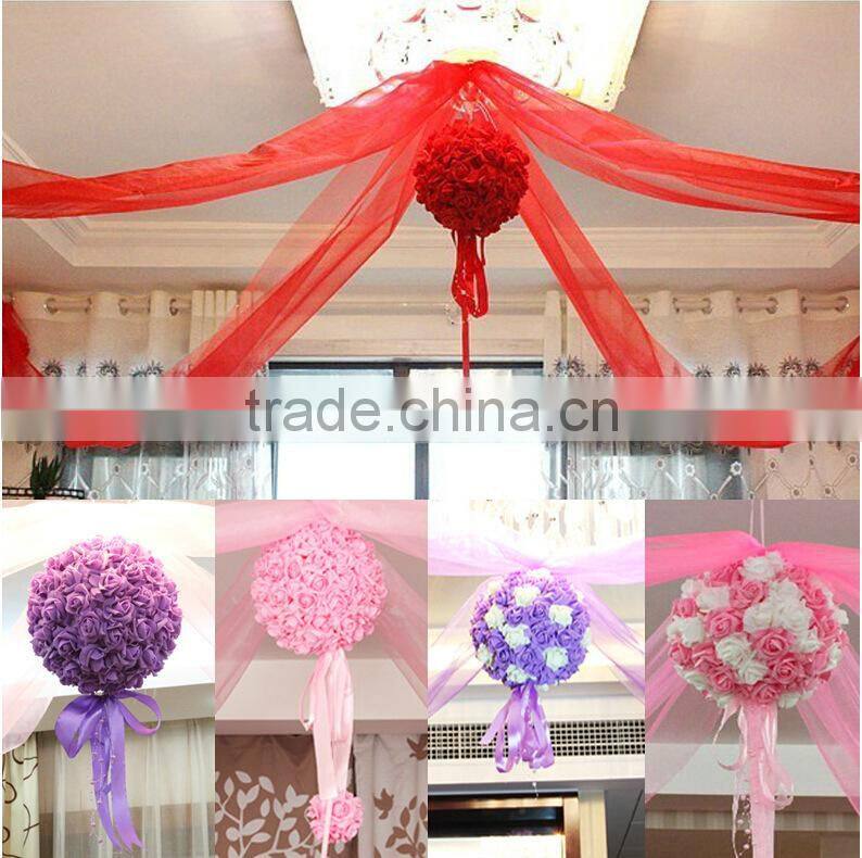 Factory wholesale 12 inch flower kissing ball