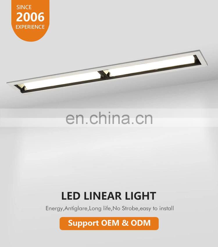 Tri Color High Lumen Energy Saving 3 Year Warranty Indoor Lighting System 30W Led Linear Down Lamp