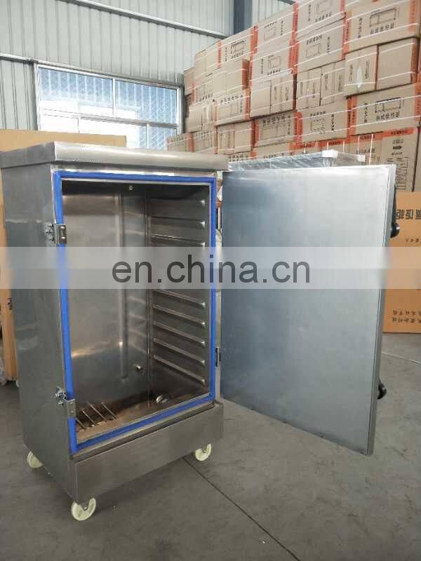 2020 hot sale rice steamer/ 12 trays gas rice steaming cart/ 50kg rice steaming cabinet