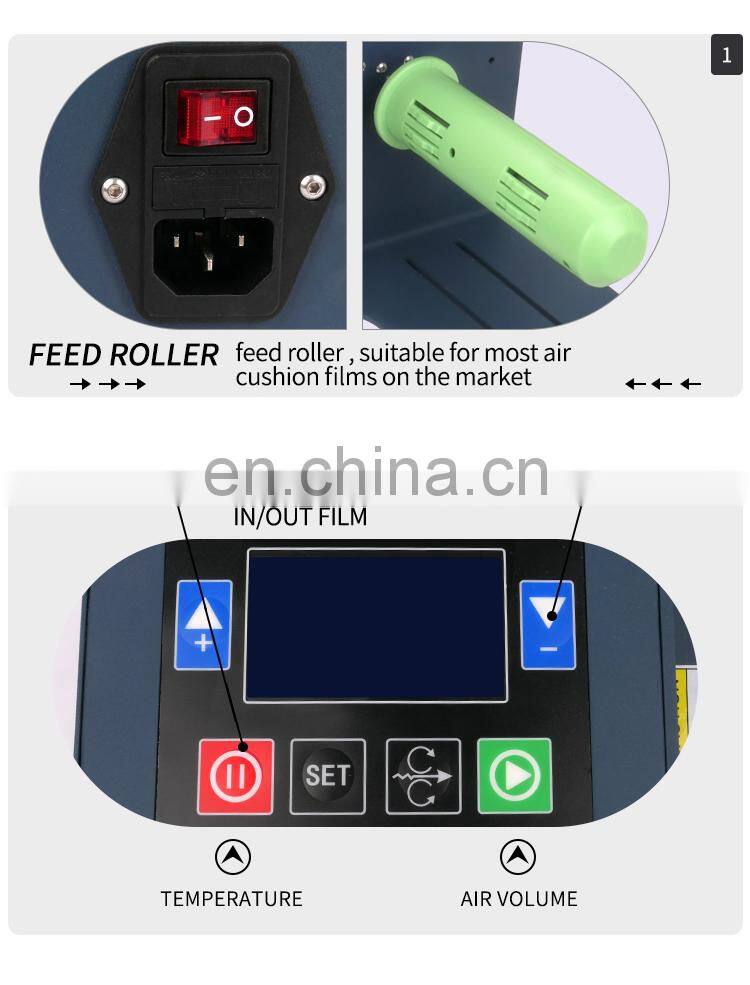 High Efficiency 28M/Min Plastic Fast Industrial Air Bubble Filling Cushion Protective Packaging Pillow Making Foam Machine