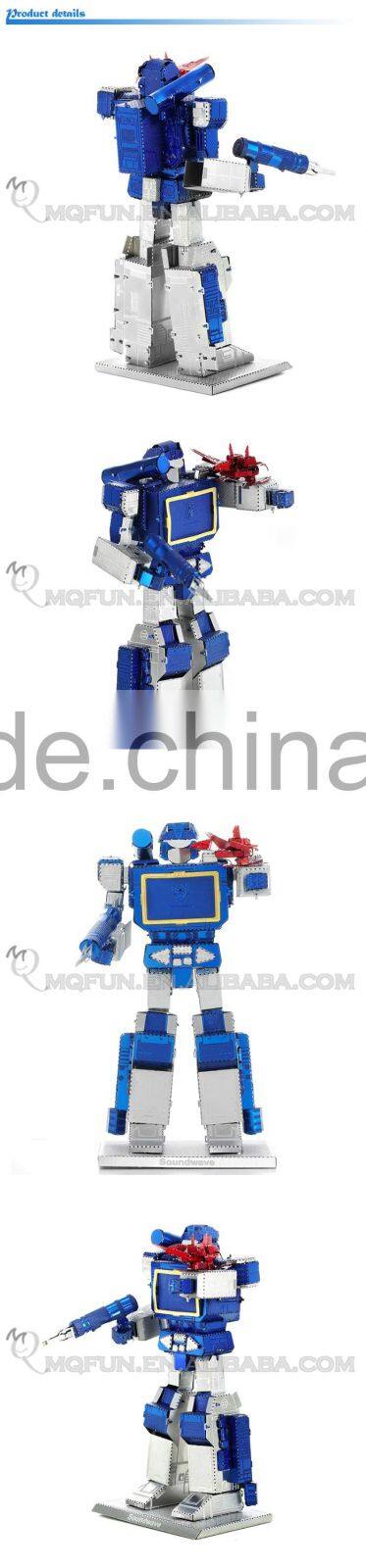 Piece Fun 3D Metal Puzzle colour avenger movie super hero change robot Adult model educational toys NO GLUE NEEDED NO.PF 9601C