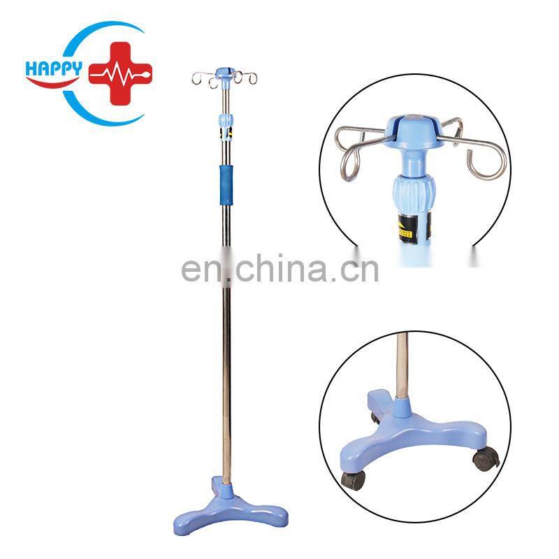 HC-M093 Factory Price Hospital Medical Stainless Steel Infusion Stand IV Pole IV Drip Stand