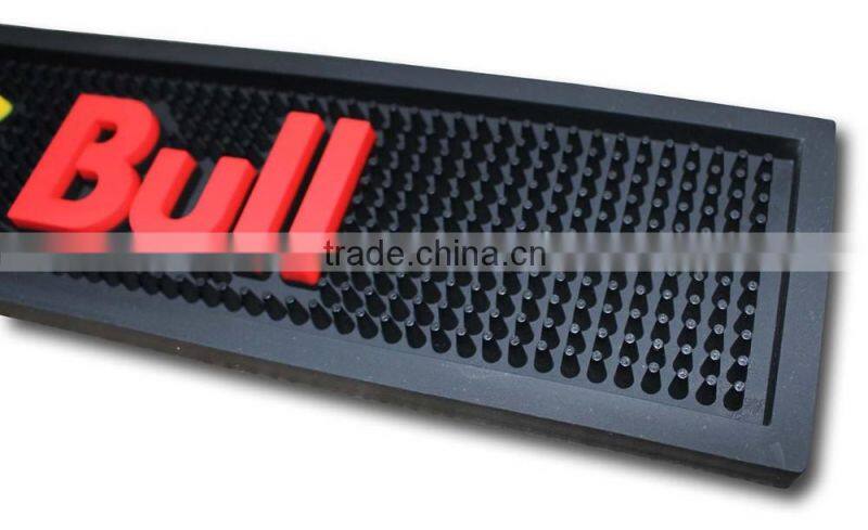 hot selling custom logo high quality durable PVC bar mat