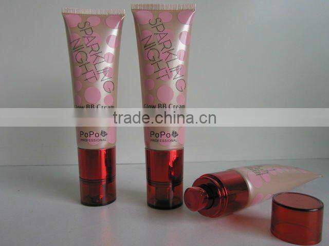 Pump tube for cosmetic packaging,Plastic Tubes, PE tube,cosmetic tube
