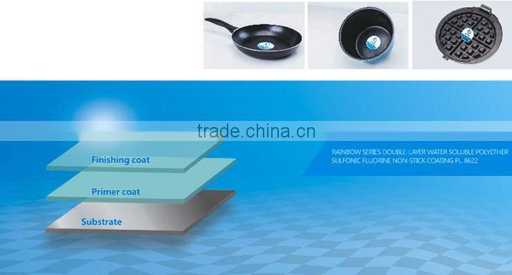 water soluble PTFE 2 layer non-stick coating for cookware