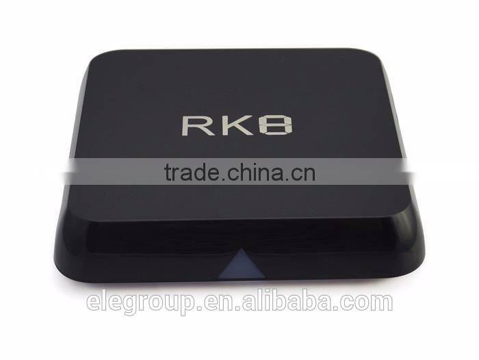 Newest hot sell android smart tv box RK8 octa core google android 5.1 smart tv box RK3368 smart tv box
