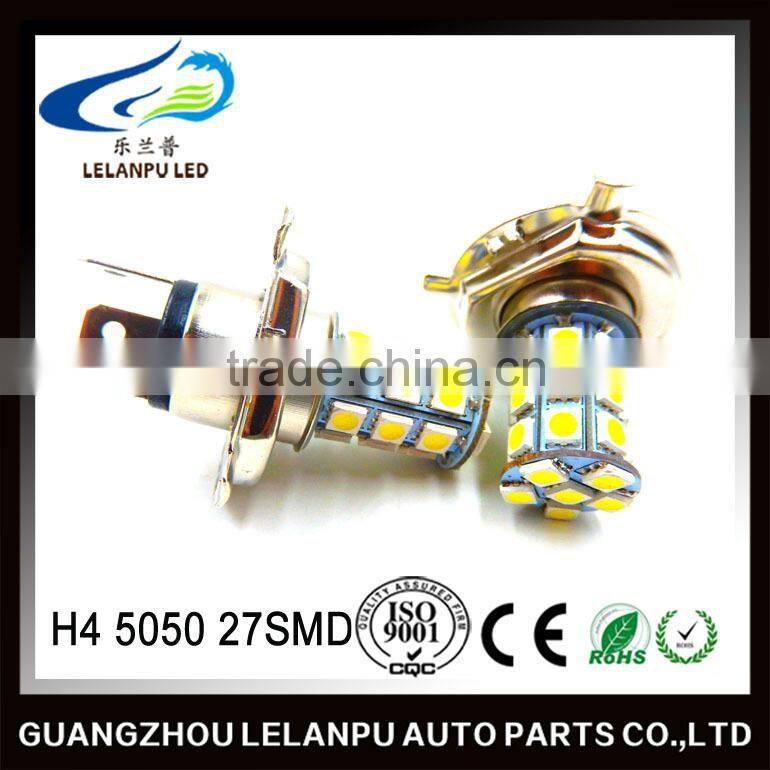 super bright factory price auto led brake light turn light bulb H4 5050 27SMD car led fog light
