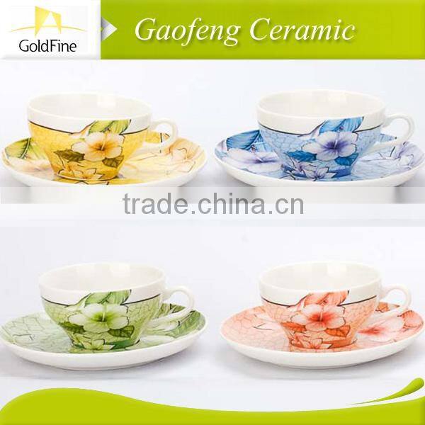 hot sale tea cups and saucers made in china