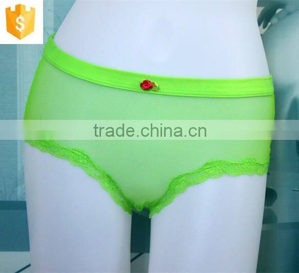 high quality soft young girls underwear lace sexy mesh panty